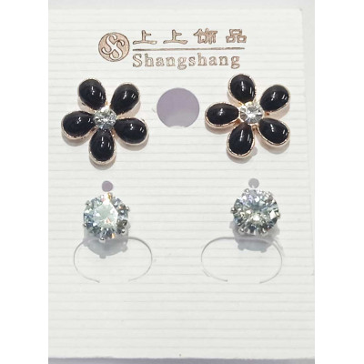 AS2151 - Anting-Anting 1 Set Flower Black 